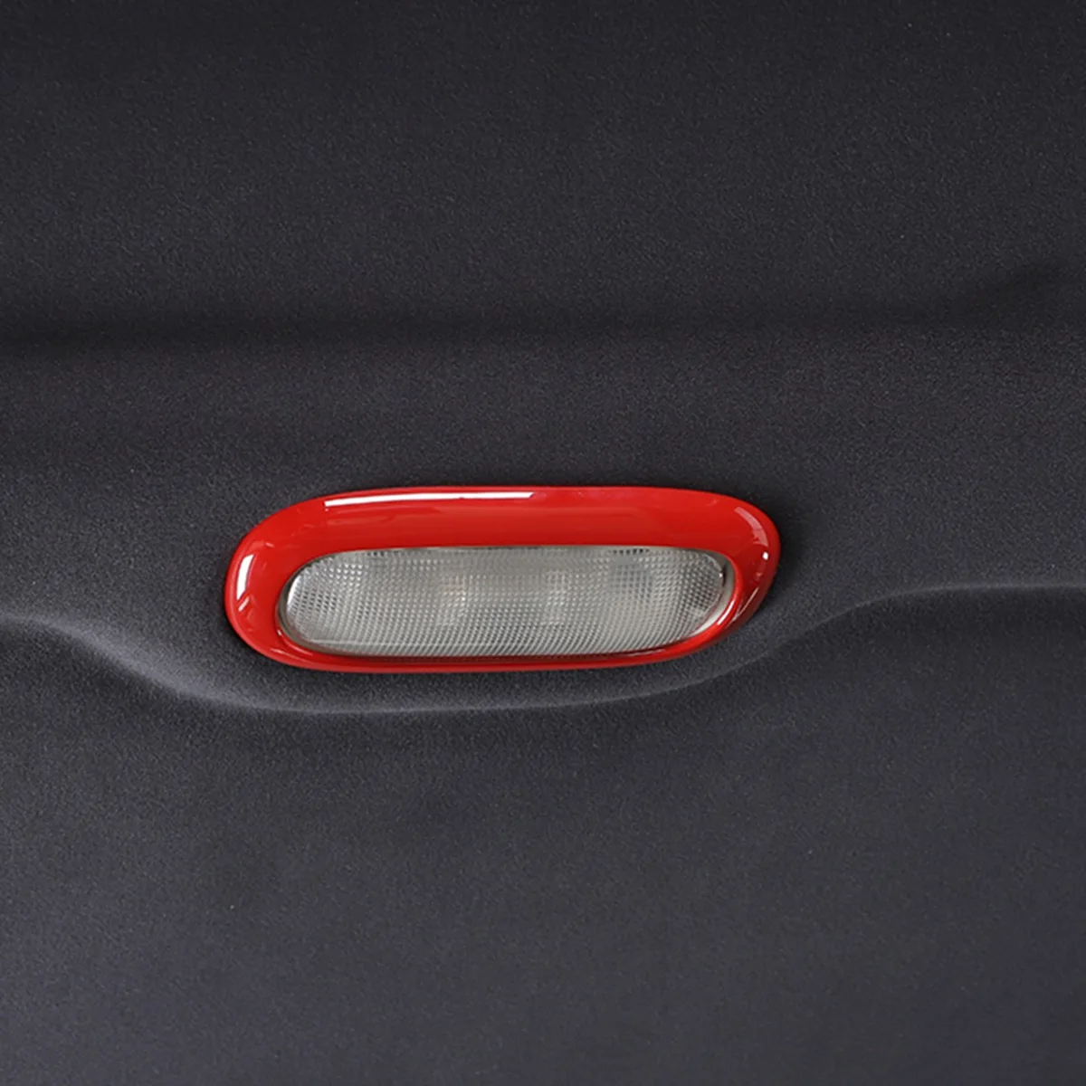 Car Rear Reading Light Lamp Cover Frame Trim for Dodge Nitro Jeep Liberty 2007-2012 Accessories (Red)