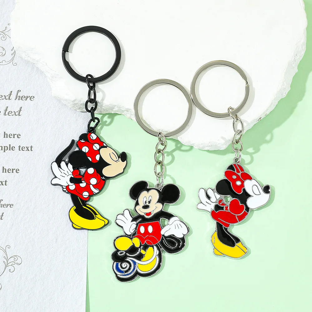 سلاسل مفاتيح ديزني ميكي وميني، وحقائب مفاتيح إبداعية كرتونية، ومعلقات زخرفية، وهدايا الحفلات، وهدايا عيد الميلاد وعيد الميلاد. #4