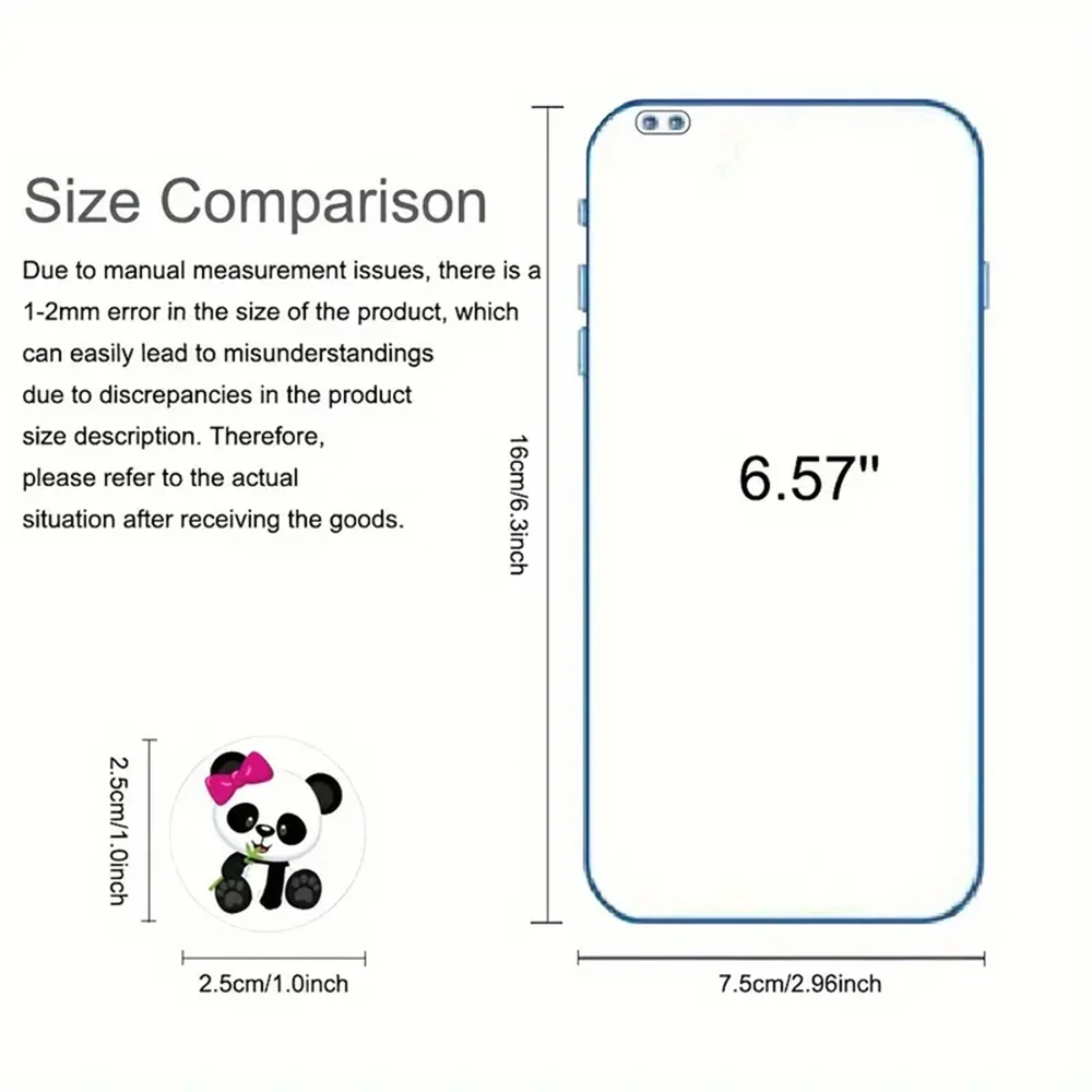 500Pcs/roll Cute Panda Cartoon Stickers Reward Sticker for Kids Gift Decoration Envelope Sealing Labels Stationery Stickers