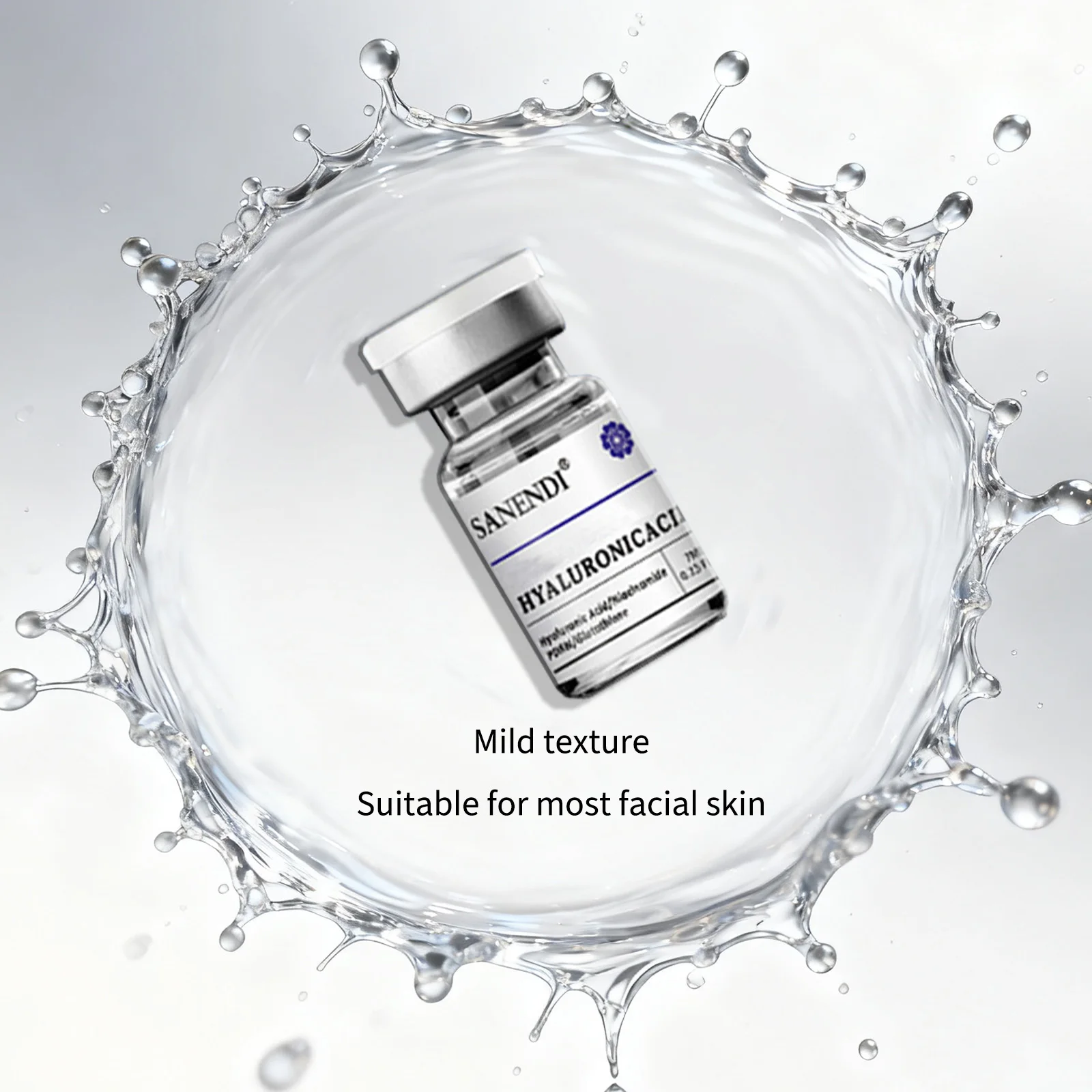 مجموعة جوهر ترطيب الوجه من سانندي، نياسيناميد + مصل PDRN لشد البشرة، حمض الهيالورونيك، جوهر بشرة الوجه المهدئ