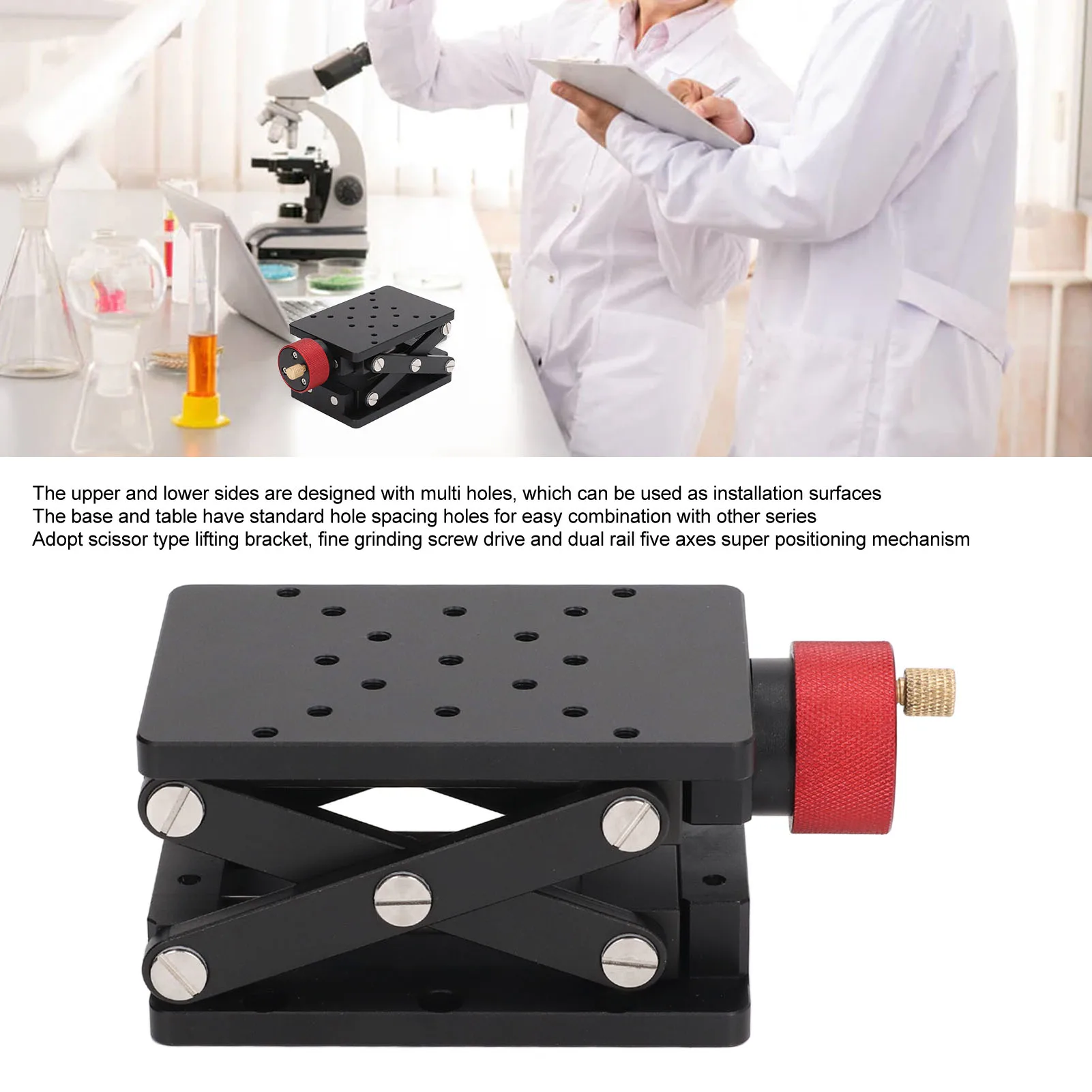 سبائك الألومنيوم رفع رفع سبائك الألومنيوم عالية دليل مختبر مقص نوع الرفع الوقوف #3