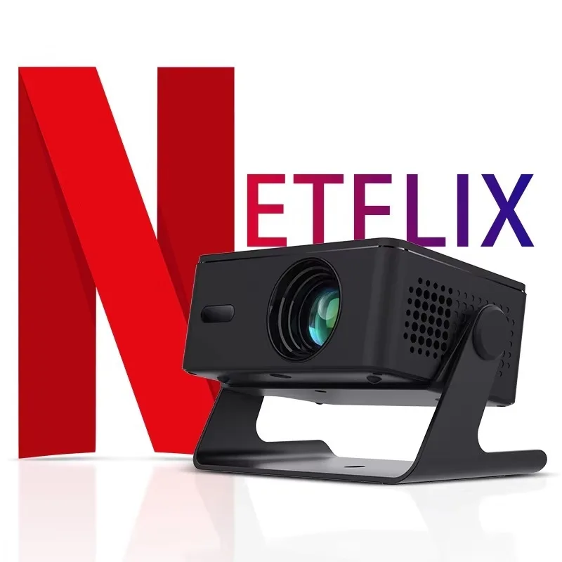 A32D Full HD 1080P Mini Projector Portable Auto Keystone LCD Electronic Focus for Home Theater & Netflix System