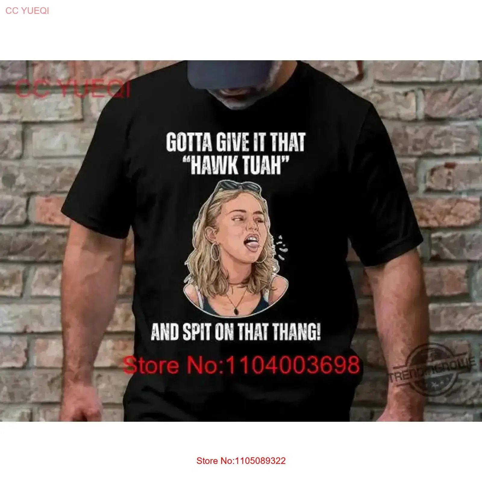 

Футболка Hawk Tuah And Spit On That Thang SweaT Tu vintage Washed унисекс, универсальный дышащий мягкий топ для повседневной носки