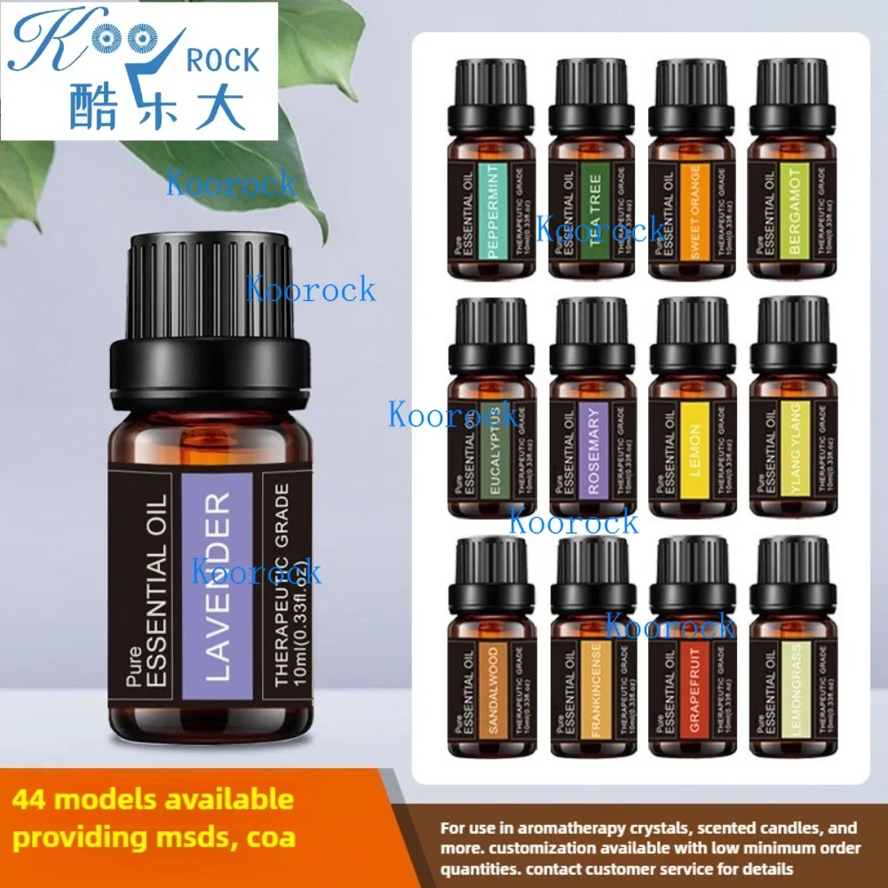 10ml Single Pack 44 options Plant Essential Oils - Thyme, Valerian, Lavender, Massage & Aroma Natural Oils for Relaxation