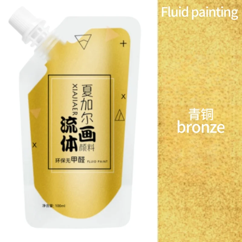 100 ml/multi-color xiajiaer vloeibare verf acrylverf zak gewelddadige beer DIY decoratieve schilderkunst vloeibare vloeibare kleurstof