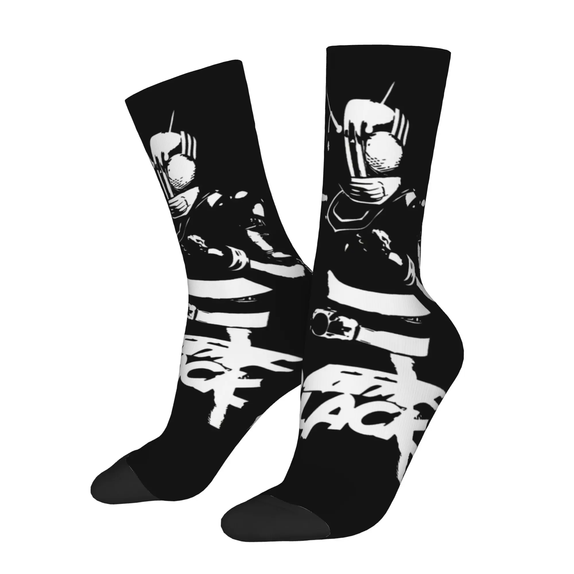 

Носки Bandai Socks Retro Kamen Rider Black (2) Crazy, мужские компрессионные носки, забавные носки унисекс