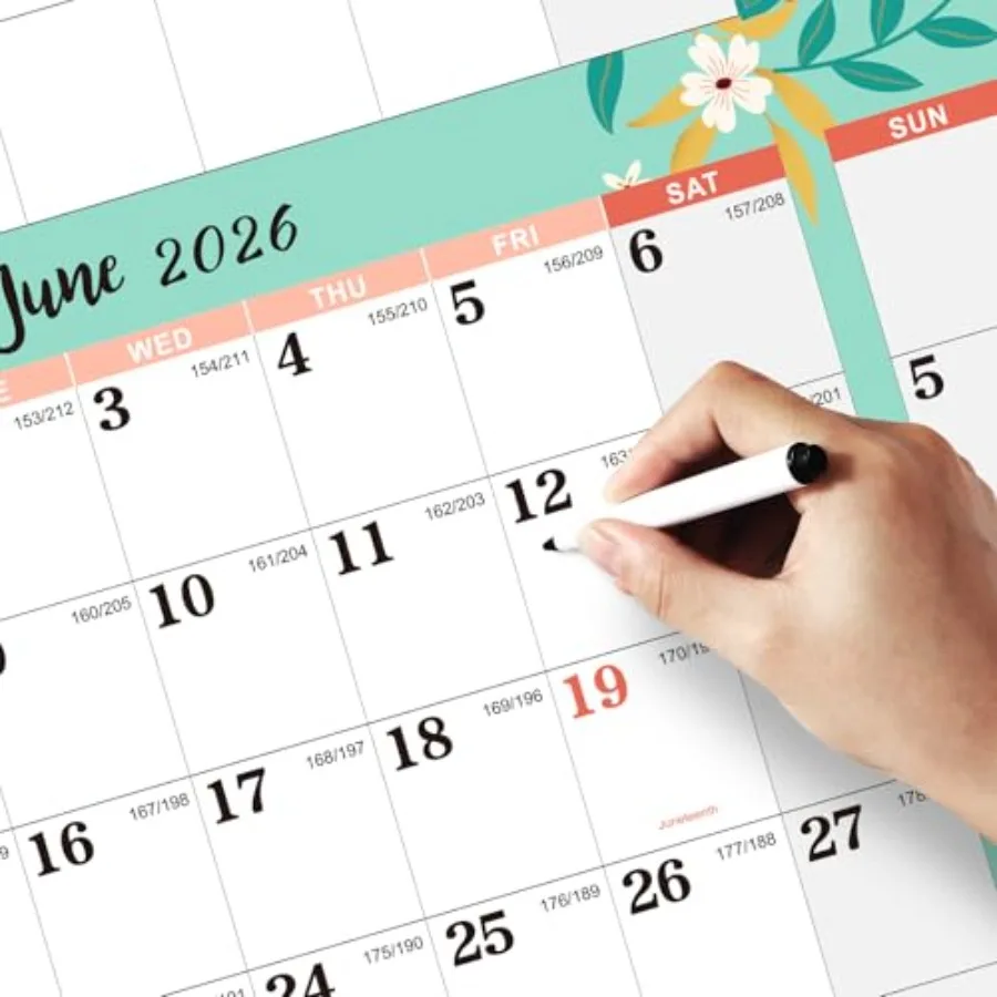 2026 Yearly Wall Calendar Dry Erase Calendar Erasable Wall Calendar 2026 JAN 2026 DEC 2026 12 Months Yearly Calendar 34.8'' × 2