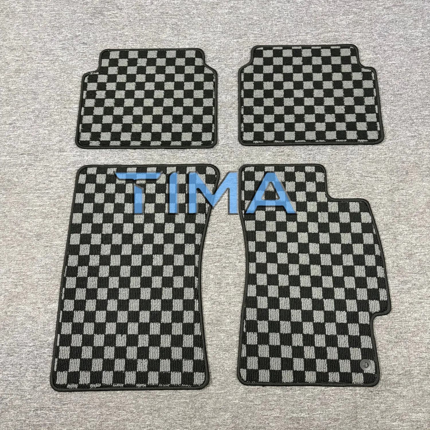 Checkered Car Floor Mats, JDM Car AccessoriCheckered Flag Carpet Floor Mats For 1996-2006, Subaru Impreza Right Hand Driveor