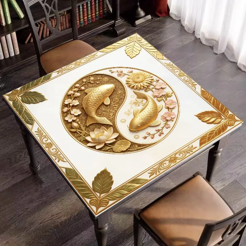 VIKAMA Astrology Wheel Tablecloth Black Zodiac Signs Altar Mat for Tarot Ritual