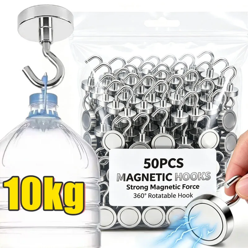 Hochleistungs-Magnethaken Starke Seltenerd-Neodym-Magnethaken Magnetischer Aufhänger Magnetischer Aufbewahrungshalter