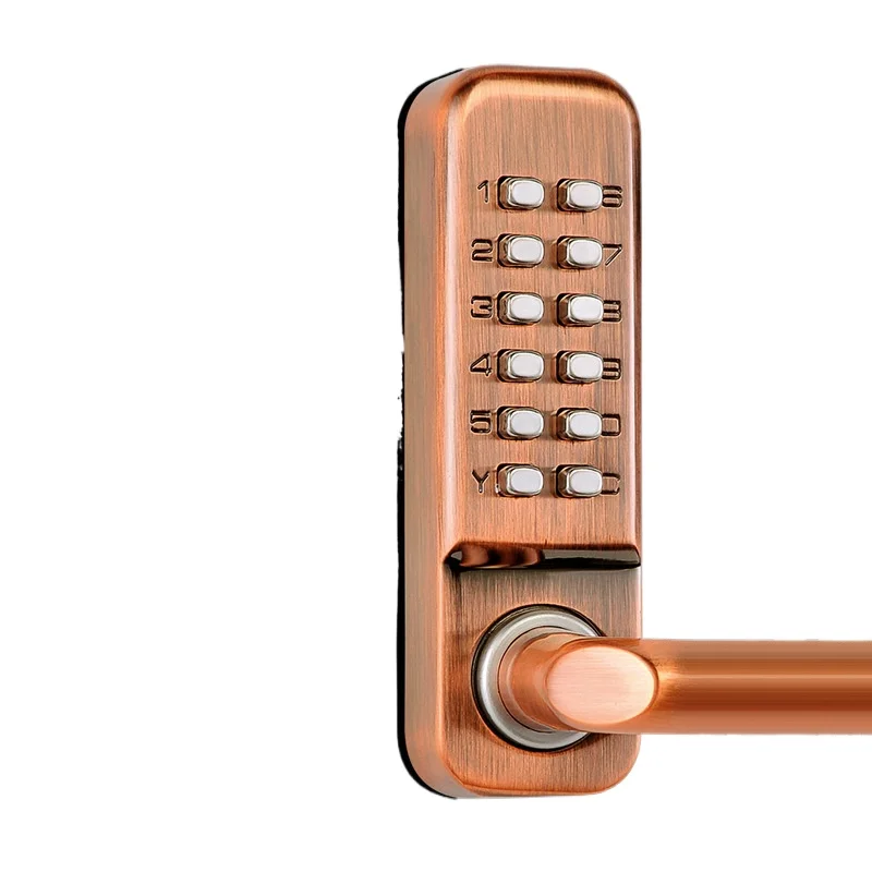 Mechanical Combination Lock for Outdoor Gate Iron Door Indoor Door Weatherproof UV Resistant Fireproof Freeze Proof Battery