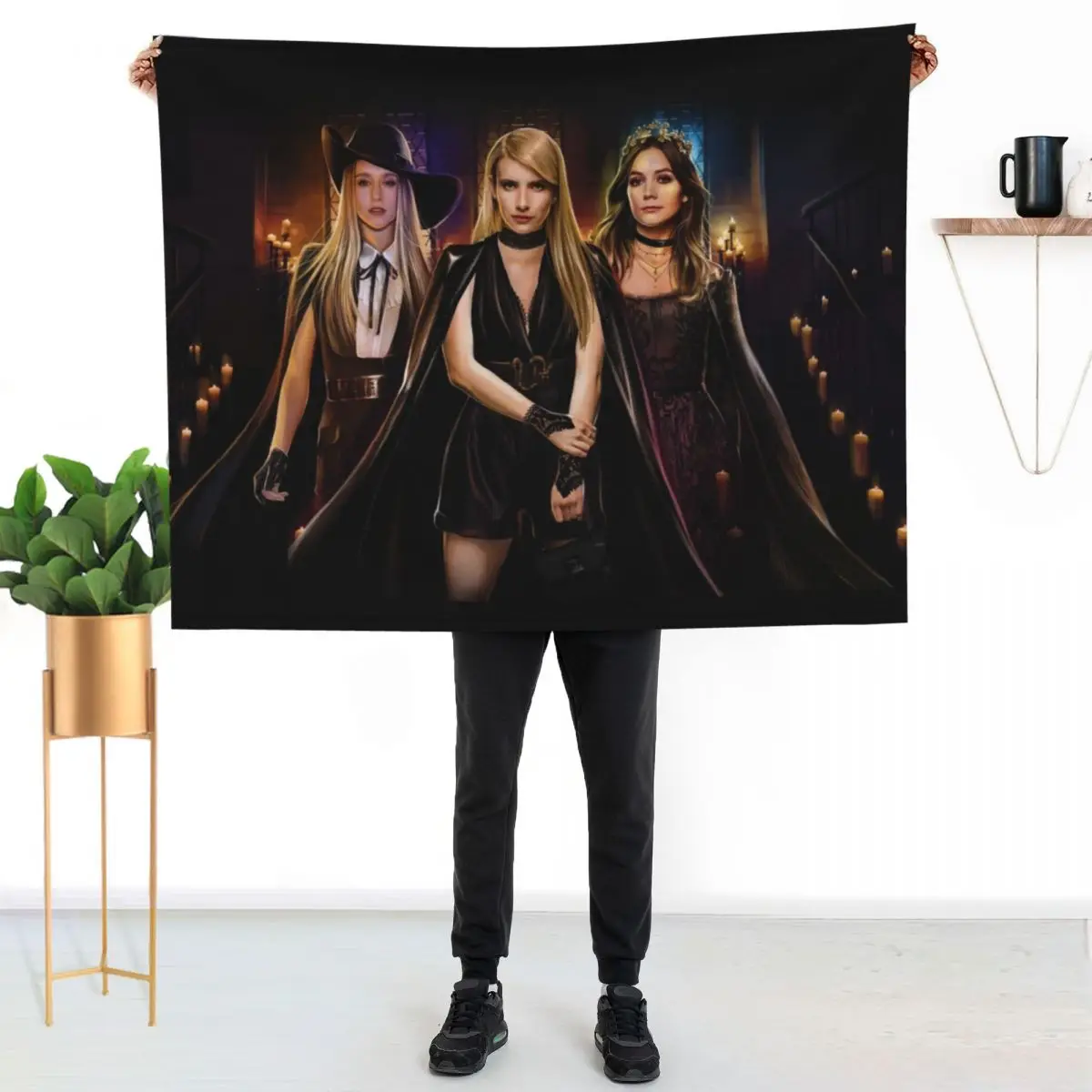 

LIGHTDARK Throw Blanket Soft Warm Blanket Gift for Men Women Adults