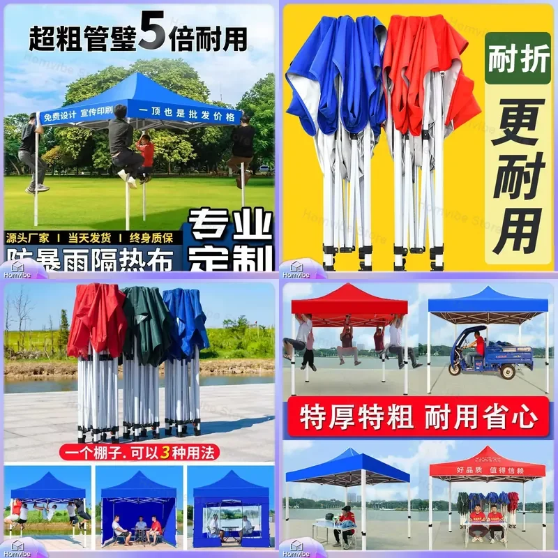 3x3m Outdoor Folding Canopy Tent 4 Leg Pop Up Gazebo Waterproof Sun Shade Awning for Patio Garden Market Stall Party Shelter