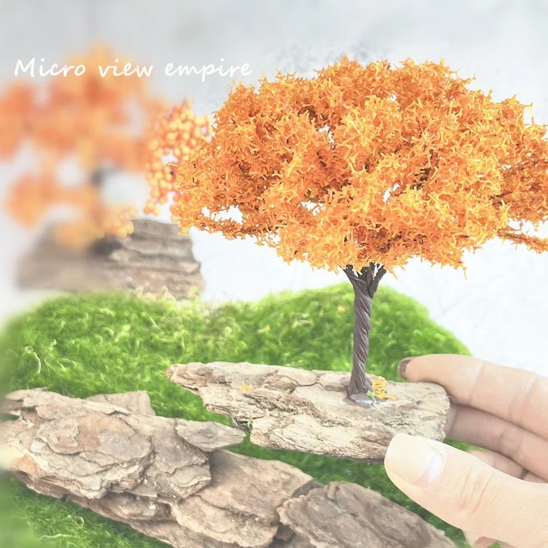 Simülasyon Ağacı Modeli, Sarı Akçaağaç, Kum Masası, Fotoğraf Aksesuarları, Japon Sahnesi, Mikro Peyzaj Dekorasyonu, Ev Dekorasyonu