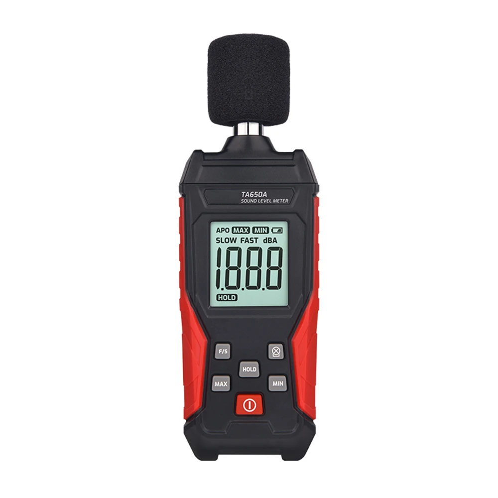 Imagem -02 - Handheld Digital Sound Level Meter Noise Meter Decibel Detector Audio Noise Tester Tester Medição Instrumento Ta650a 30130db