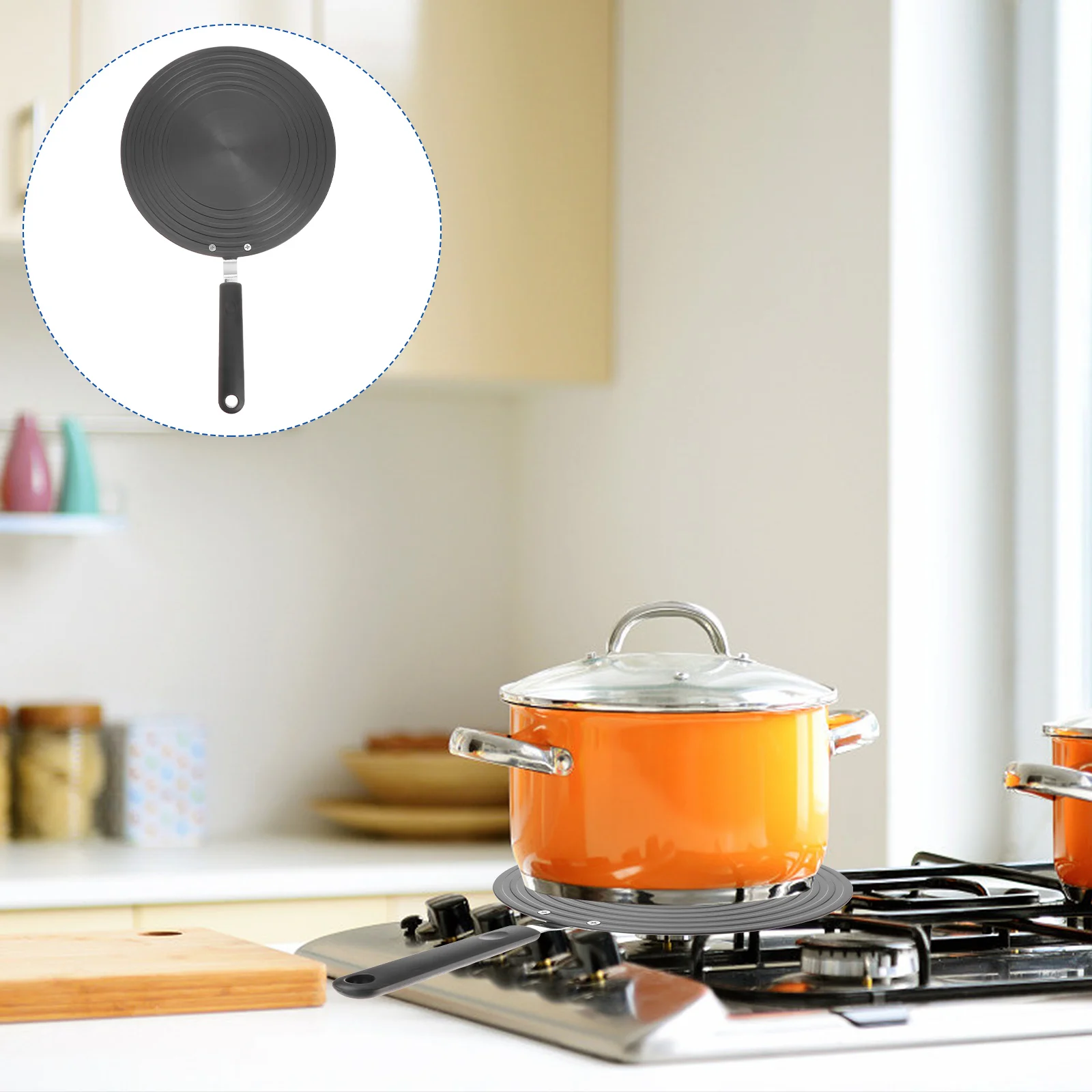 

Aluminum Alloy Stove Conduction Plate Defrosting Tray Round Fast Gas Thawing Accessories Multi functional Pot