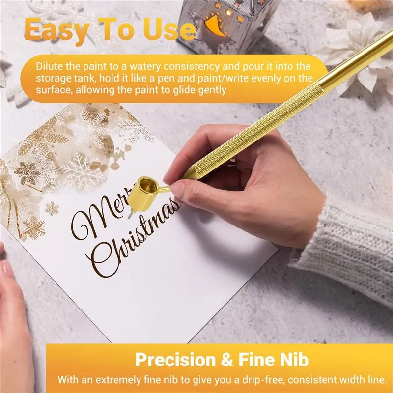 Leading-Slanting Fine Line Paint Pen Precision Press Up Paint For Rock Chips And Scratch Repair Art Supplies