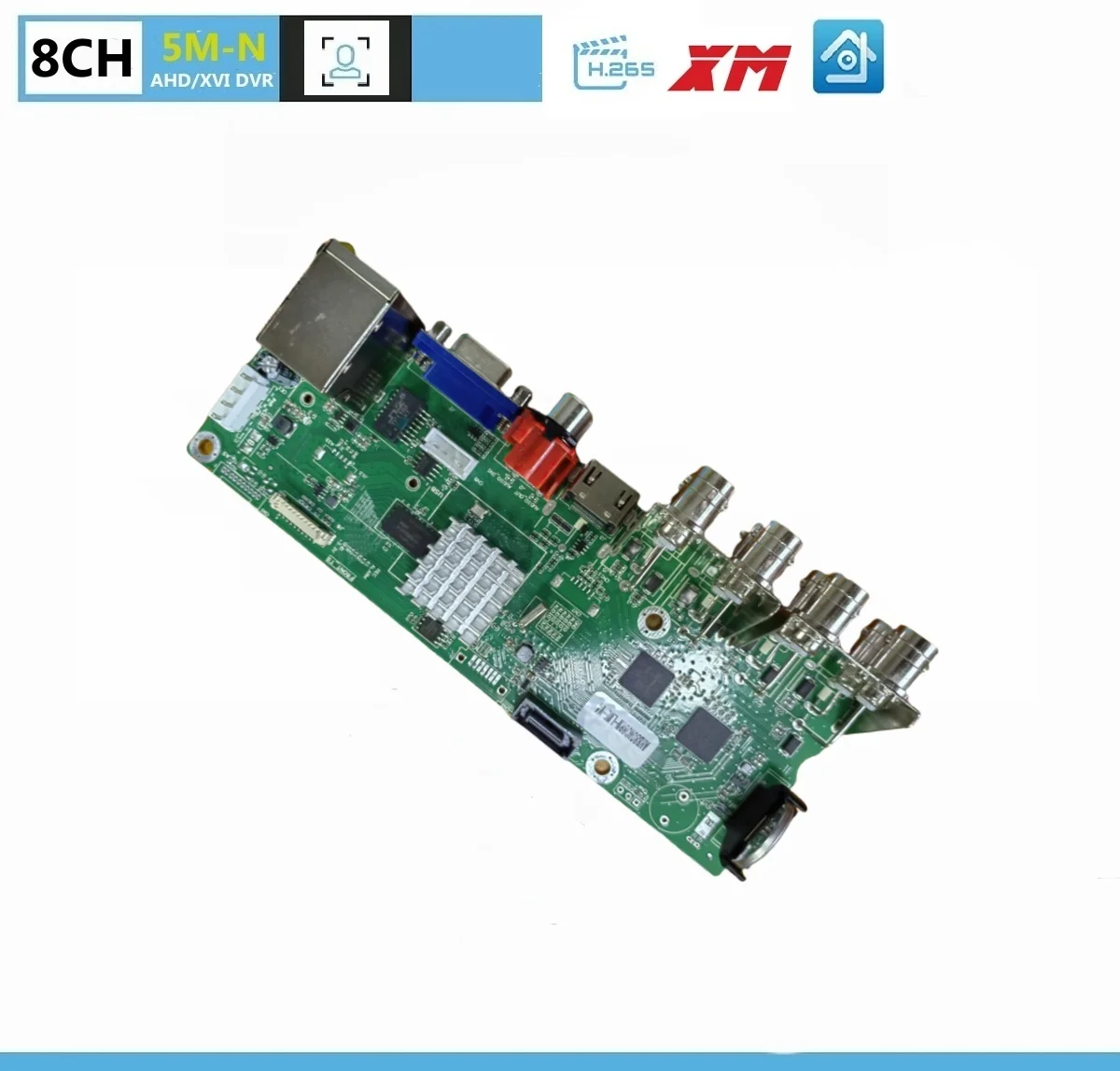 

XM 6 in 1 H.265+ 8ch 5MP-N AHD DVR Board for AHD 5MP 4MP 1080P 720P Camera Save Big RAM HDD Xmeye CCTV DVR Board AHD DVR