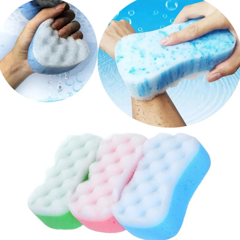 1A random color highly absorbent cleaning sponge，Soft exfoliating sponge for face washing and bathing，Body skin care and bathing