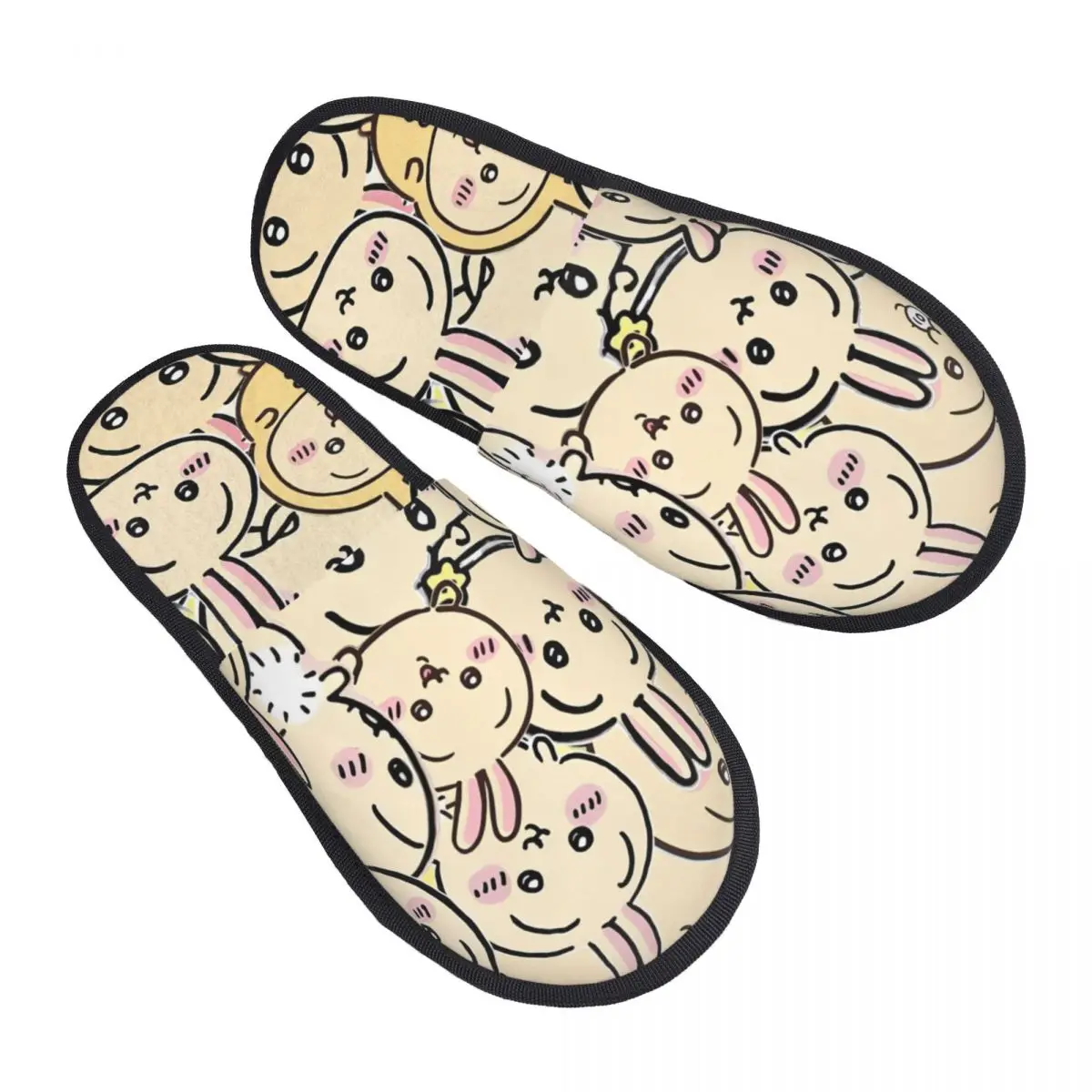 Benutzerdefinierte U-Usagies klassische weiche Memory-Schaum-Hausschuhe für Damen, Manga, gemütlich, warm, rutschfest