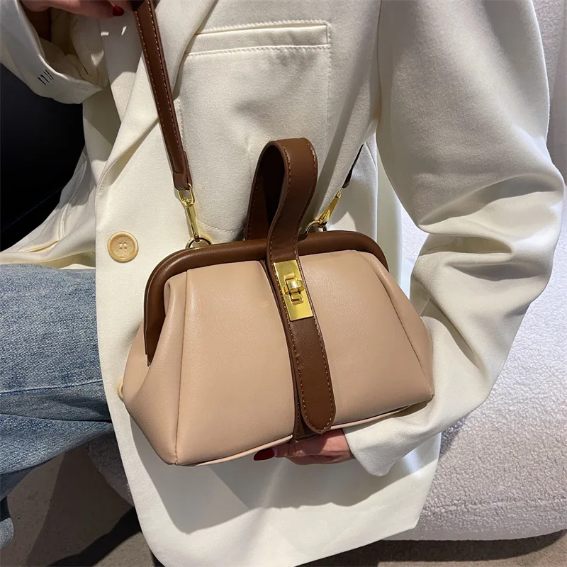 Leather Bags For Women 2023 New Trend Shoulder Crossbody High Quality Makeup Fashion Clutch Luxury Designer Top Handle Handbags