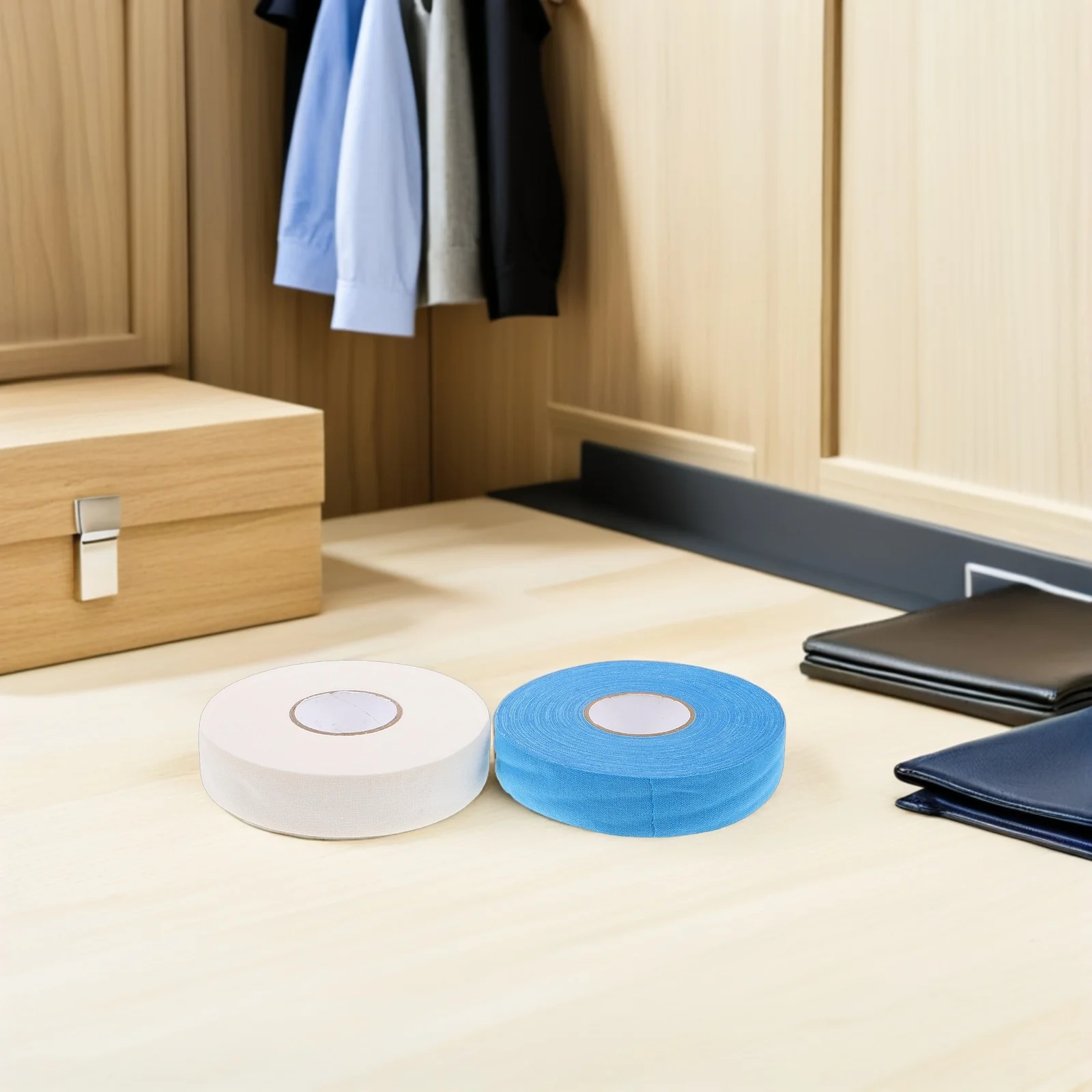 2 لفات شريط الهوكي لزجة المضادة للانزلاق قبضة لملعب الجليد الرياضة مقاومة للاهتراء لاصق حماية عصا طويلة الأمد #2