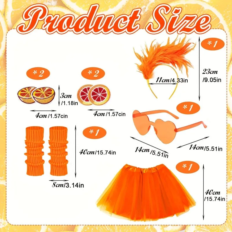 Saia tutu feminina dos anos 80, vestido extravagante, 6 peças, conjunto de acessórios, fantasia de festa temática