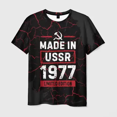 New Retro CCCP 1973 Russian Men\'s 3D Print T-Shirts Fashion USSR Soviet Union Pattern Short Sleeve Tee shirt Street Top Clothing