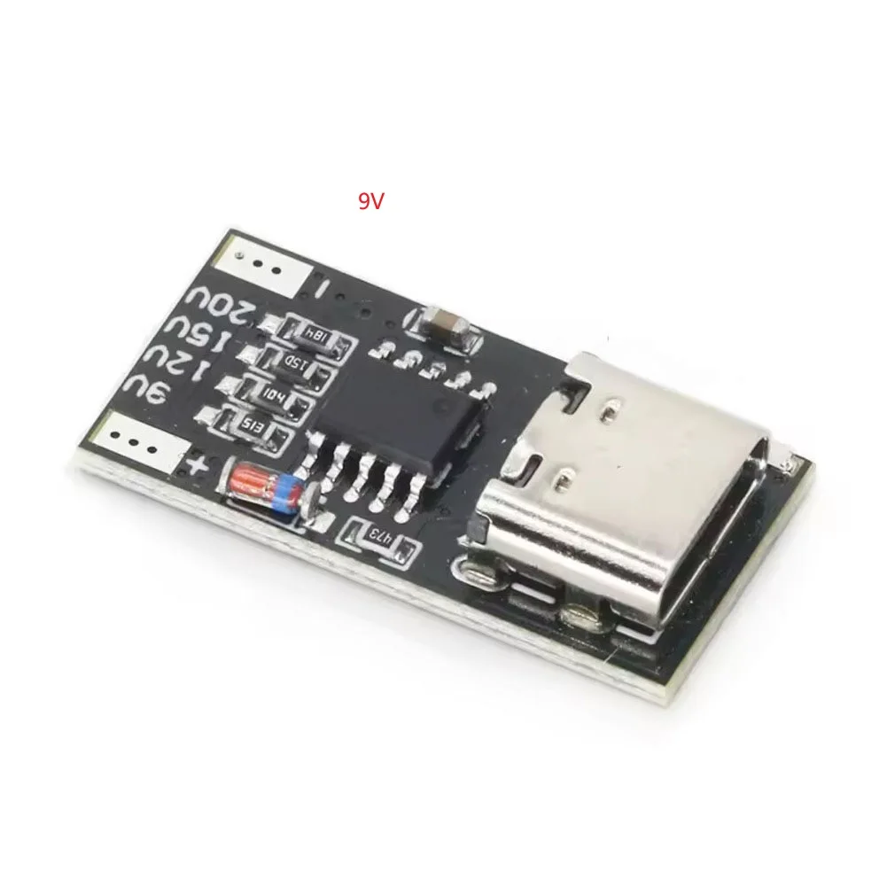 Fast Charging PD QC Trigger Board Module For Charger Power Boost, Type-C Port, 5A Output, Mini Size Adapter