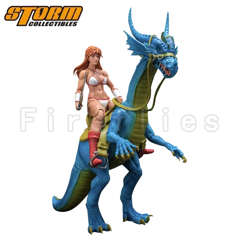 

1/12 7inches Storm Toys Storm Collectibles Action Figure Golden Axe Tyris Flare & Blue Dragon Anime Model For Gift Free Shipping