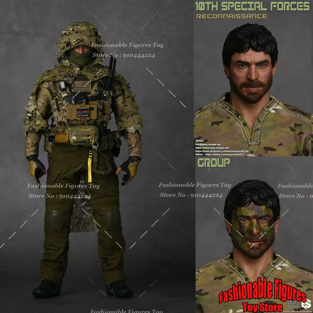 

Easy&Simple ES 26063 1/6 Men Soldier 10th Special Group Reconnaissance Combat Doll 12Inch Action Figure Model Toys Collection