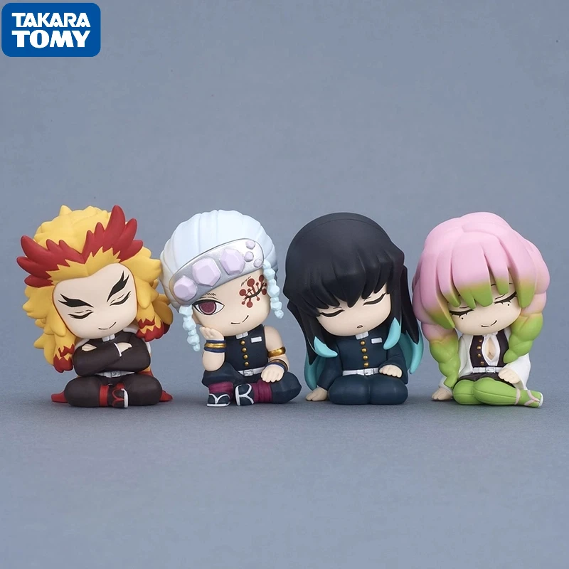 

TAKARA TOMY Аниме Demon Slayer Gashapon Toys Shoulder to Shoulder Series 2, Uzui Tengen Tokitou Muichirou, фигурка, модель, украшение