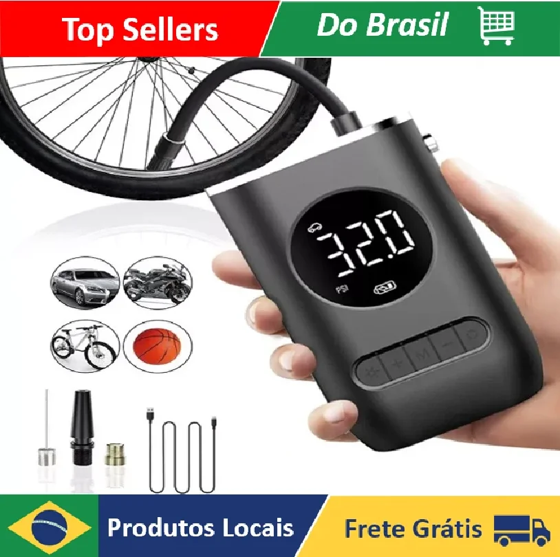 Portable Air Compressor Pump Digital Flashlight Calibrator