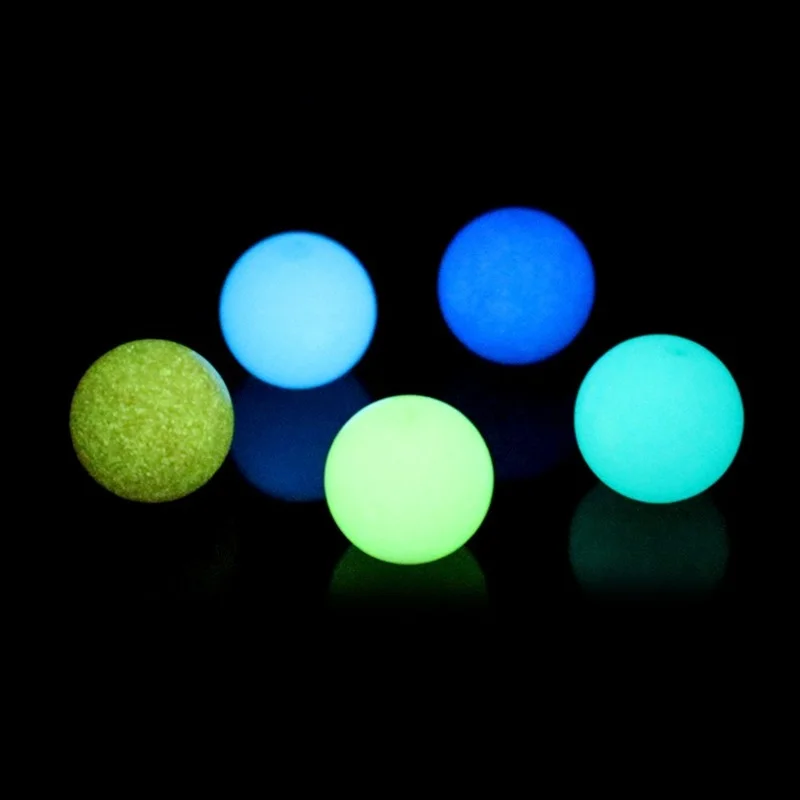 100pcs DIY Luminous Balls Stone Grow in Dark 6 mm 8mm Smooth Loose Beads for Jewelry Necklace Making Decorations Party Halloween