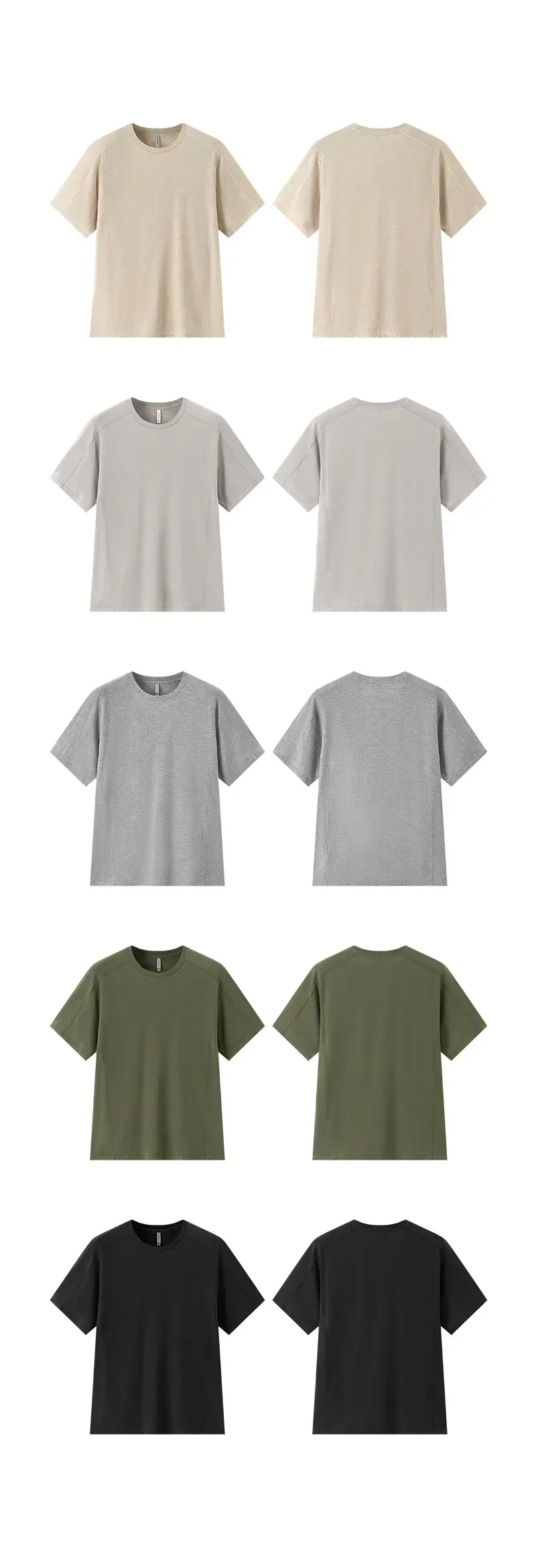 Herren Merinowolle-Mischgewebe T-Shirt Schnelltrocknend Athletisches Kurzarm-Shirt Atmungsaktiv Geruchshemmend für Wandern Fitness Laufen Workout Activewear – Detail 12