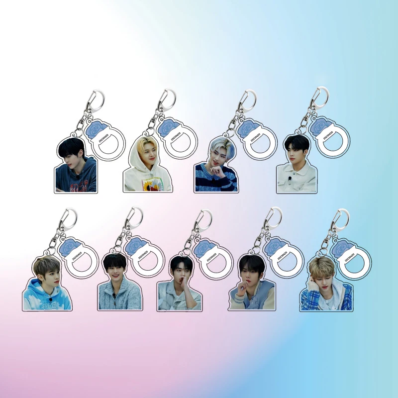 KPOP ZEROBASEONE Figure Light Stick Acrylic Keyring ZB1 Hanbin Ricky Jiwoong Yujin Matthew Keychains Pendant Fans Birthday Gifts