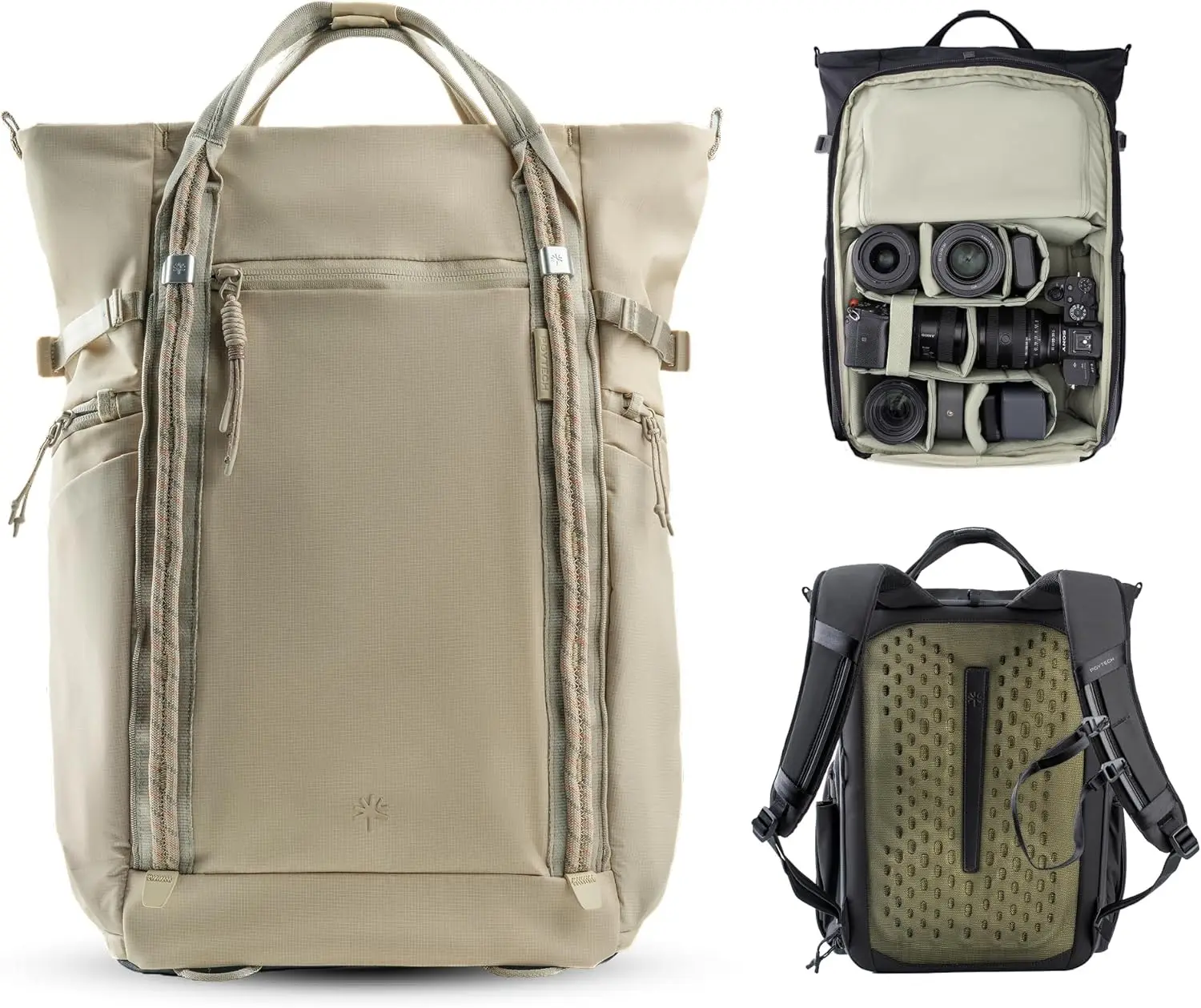 PGYTECH OneGo Roamer Camera Rugzak 18L, Waterbestendige Casual Tote Rugzak met Dubbele Draagmogelijkheid, Geschikt voor DSLR/Mirrorless Camera's