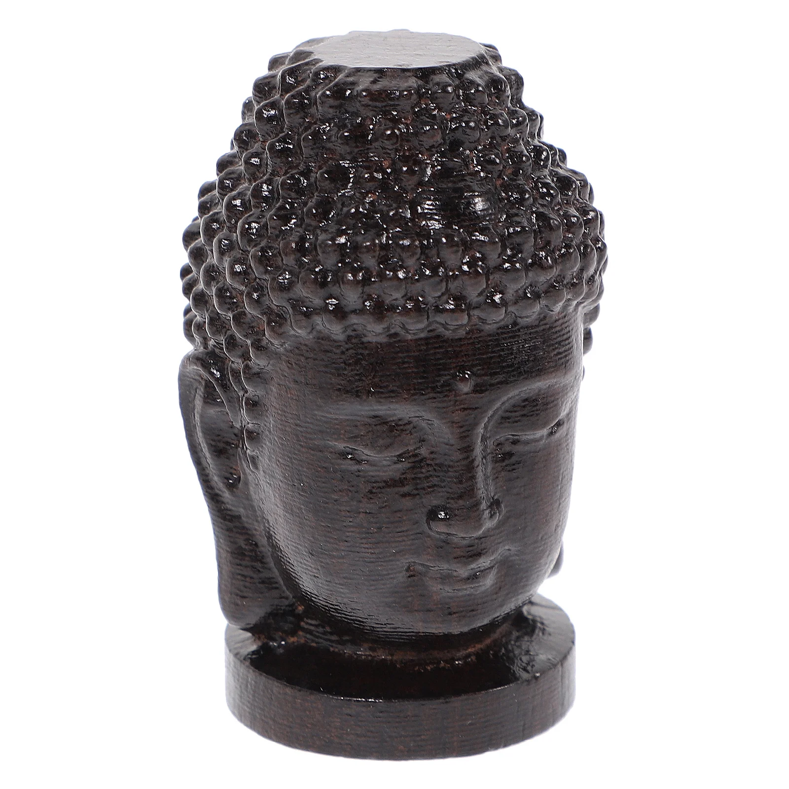 

Wooden Buddha Head Premium Rosewood Carving Religious Ornament For Home Decor Desktop Meditation Feng Shui Gift