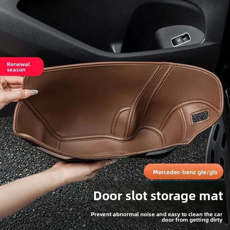 Door protection storage box pocket for Mercedes 20-2025 GLE W167 350 v167 coupe gls x167 450 500e 350d 53 amg trim  accessories