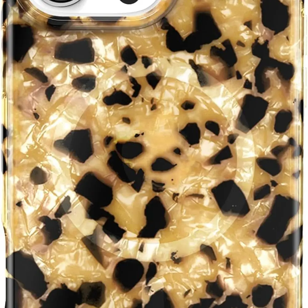 

Роскошный чехол черепахового цвета для iPhone 16 Pro Max — защитный дизайнерский чехол с защитой от MagSafe длиной 10 футов