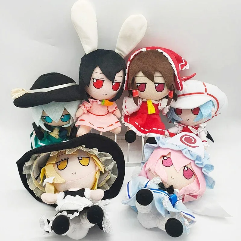 TouHou Project Fumo Cosplay Yakumo Yukari Kagiyama Hina Izayoi Sakuya Hata No Kokoro Cartoon Plush Patchouli Knowledge Kids Gift