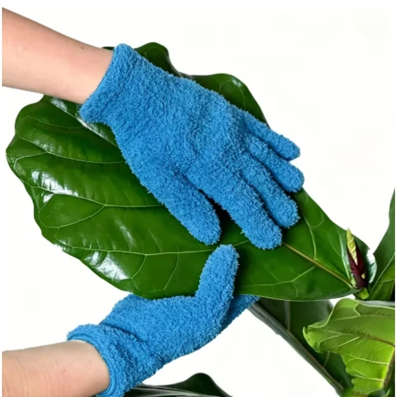 Microfiber Dusting Gloves - Stretchable & Breathable Cleaning Gloves, Non-Waterproof For Cars, Boats, RVs, Pools, Home, Kitchen