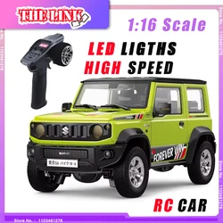 RC Car 1/16 Scale SUZUKI JIMNY 4WD Crawler RTR 2.4Ghz Off Road Crawling Model Pojazd zdalnie sterowany Ciężarówka ze światłami LED Dzieci