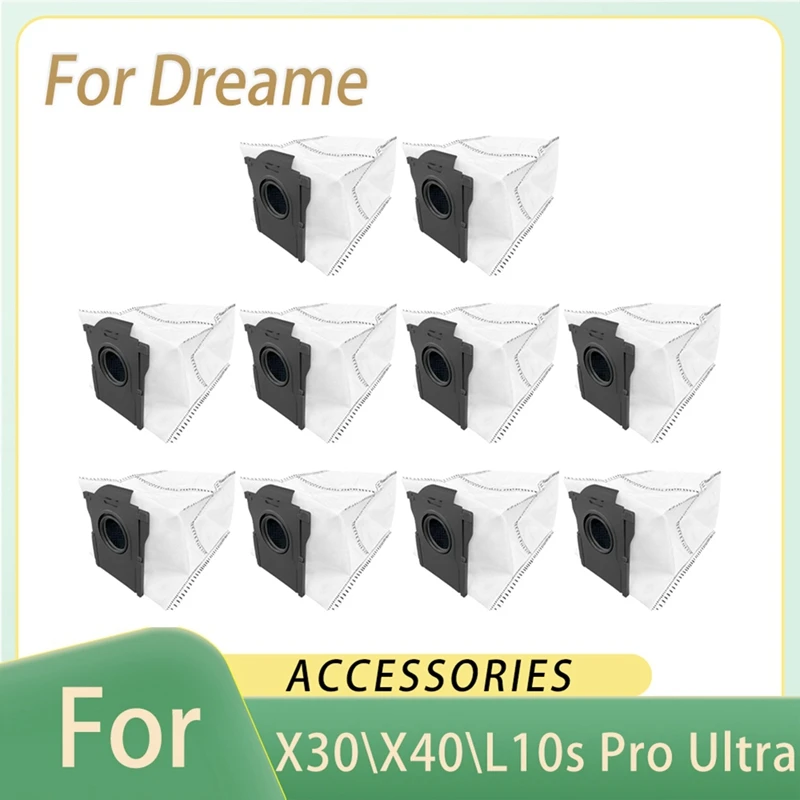 Мешок для пыли для Dreame X40 Ultra/X30 Ultra/L10s Pro Ultra, детали для пылесоса с активированным углем, аксессуары для пылесборника