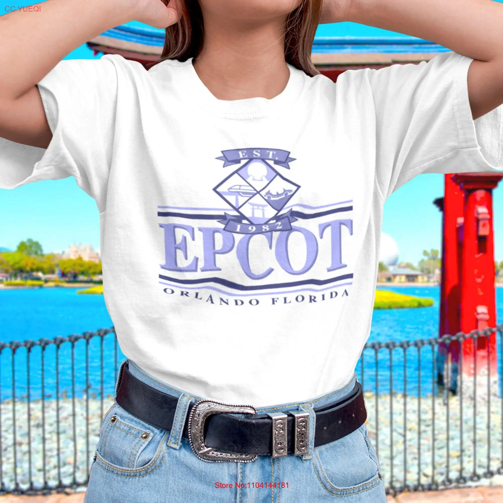 Epcot Nautical Style T Shirt long or short sleeves