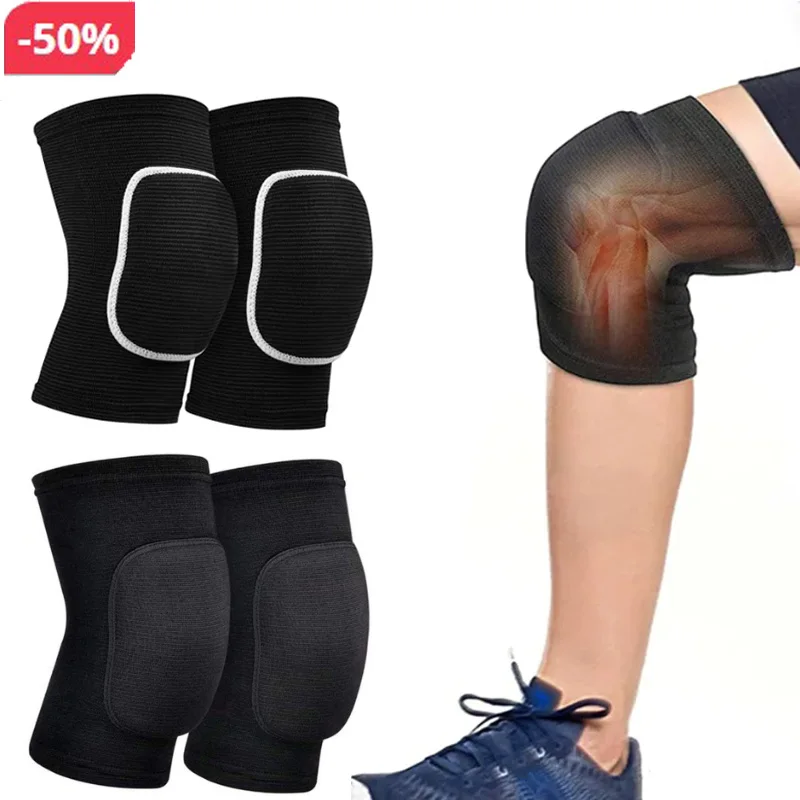 2pcs/Set Winter Sports Kneepad Men Knee Pads Knee Support Fitness Gear Basketball Knee Brace Protector Non-Slip Knee Pads Women