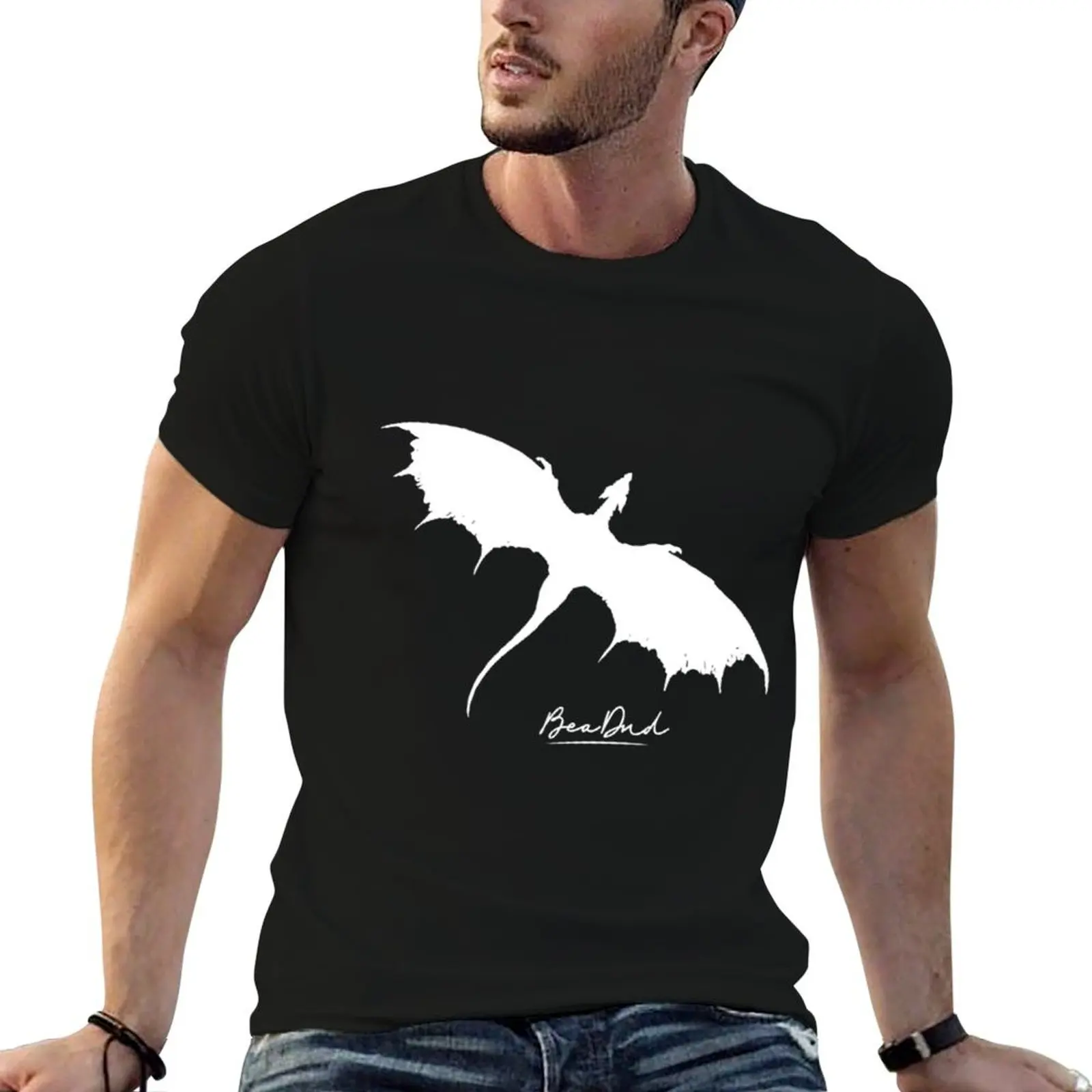 The Bea DnD Flying Dragon T-Shirt Festival Casual Short Sleeve