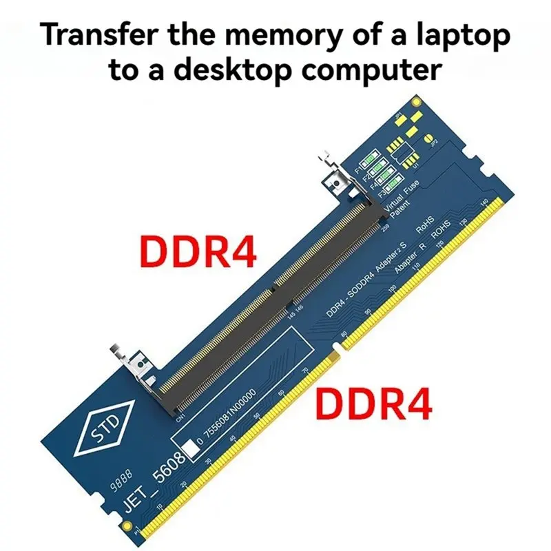 New--DDR4 Adapter Card Laptop SO DDR4 RAM To Desktop DDR4 Adapter Card Memory Tester SO DIMM 4 To DDR4 Converter Full Specificat