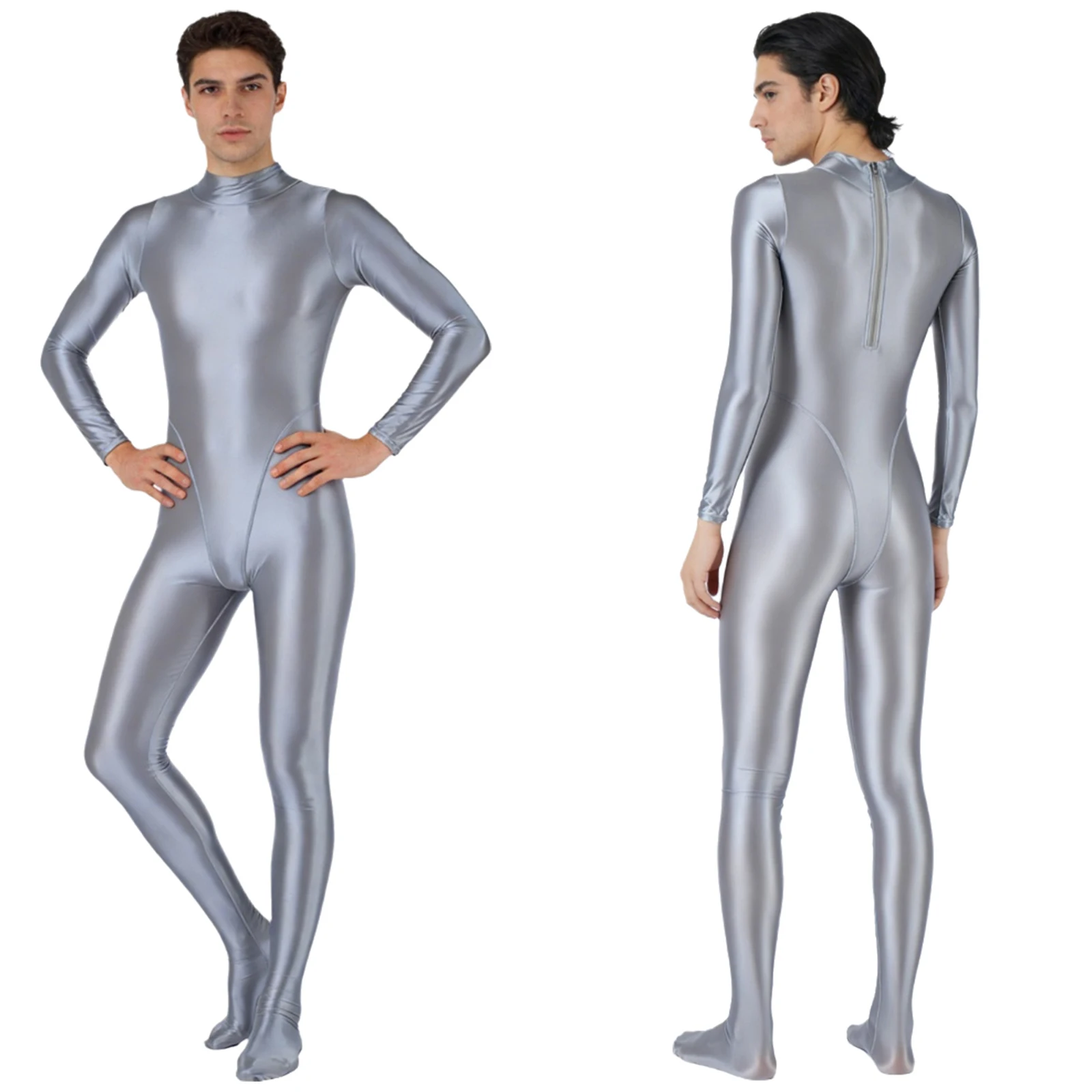 

Мужской глянцевый комбинезон с длинным рукавом для йоги и фитнеса, облегающий, для тренировок, занятий в зале, спорта, боди, рашгард, для дайвинга, серфинга, пилатеса, леотард