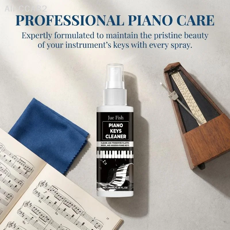 

Спрей-очиститель для клавиш пианино SHIDWJ Jue-Fish, бережно удаляет пятна с клавиш и защищает, многофункциональное средство для чистки клавиатур